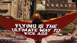 Flying is the ultimate way to kick ass meme