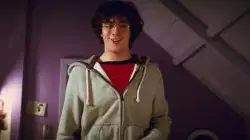 Aaron Taylor Johnson as Dave Lizewski with his curly hair and hoodie, ready to kick ass meme