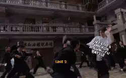 Yikes! It's time for a kung fu battle meme
