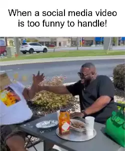 When a social media video is too funny to handle! meme