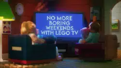 No more boring weekends with Lego TV meme