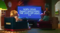 When your family discovers the joys of Lego TV meme