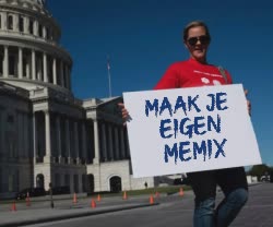 Karen Holds Up A Sign 