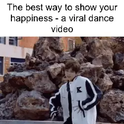 The best way to show your happiness - a viral dance video meme