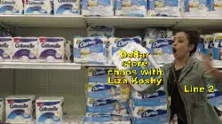 Dollar store chaos with Liza Koshy meme