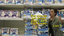 Get money, get tissue paper with Liza Koshy meme
