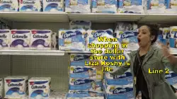 When shopping in the dollar store with Liza Koshy is life meme