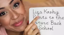 Liza Koshy Points to the Future: Back to School meme