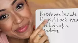 Notebook Inside Page: A Look Into the Life of a Student meme