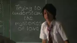 Trying to understand the mysteries of love meme