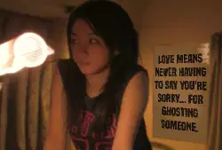 Love means never having to say you're sorry... for ghosting someone. meme