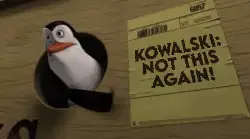 Kowalski: Not this again! meme