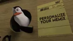 Penguin Points To Shipping Label 