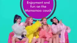 Enjoyment and fun on the Mamamoo couch meme