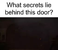What secrets lie behind this door? meme