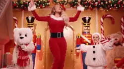 Mariah Carey looking extra festive for the holidays meme