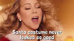 Santa costume never looked so good meme