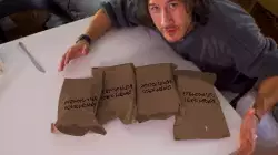 Markiplier With Many Bags Of Food 