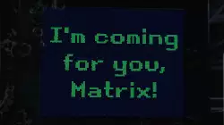 I'm coming for you, Matrix! meme