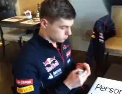Max Verstappen Shows Drawing 