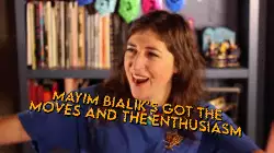 Mayim Bialik's got the moves and the enthusiasm meme