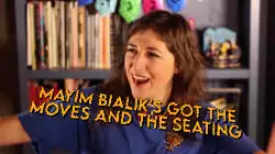 Mayim Bialik's got the moves and the seating meme