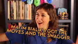 Mayim Bialik's got the moves and the swagger meme