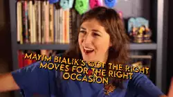 Mayim Bialik's got the right moves for the right occasion meme
