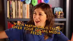 When Mayim Bialik takes over your social media feeds meme