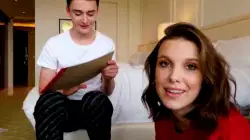 The moment Millie Bobby Brown and Noah Schnapp knew they were going to be famous meme
