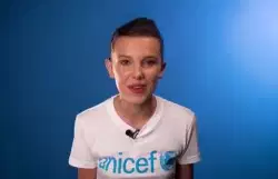 Millie Bobby Brown gets excited about being on The Late Show with Stephen Colbert meme