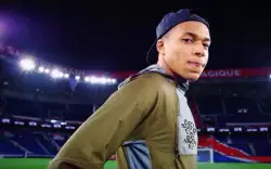 The look of excitement when you realize Mbappe's watching your video meme