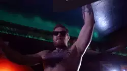 Conor McGregor Tears Up Sign 