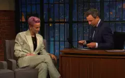 Megan Rapinoe: Taking a seat and talking calmly and confidently meme