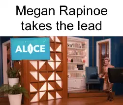 Megan Rapinoe takes the lead meme