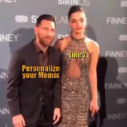 Messi Takes Photo With Model 