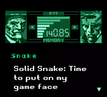 Solid Snake: Time to put on my game face meme