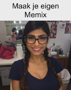 Mia Khalifa Smiles In Dressing Room  