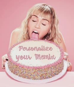 Miley Cyrus Licks Cake 