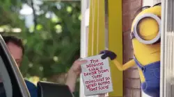 The Minions take a break from their mischief to grab some fast food meme
