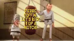 Pierre Coffin: Let's kick it up a notch! meme