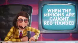 When the Minions are caught red-handed meme