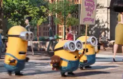 Minions: Excitedly talking and gesturing meme