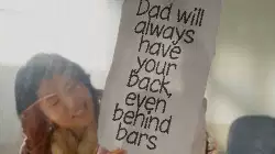 Dad will always have your back, even behind bars meme