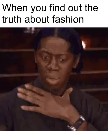 When you find out the truth about fashion meme