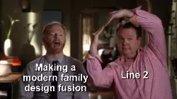 Making a modern family design fusion meme