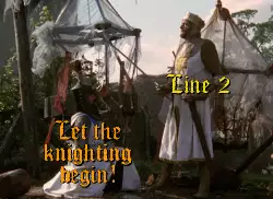Let the knighting begin! meme