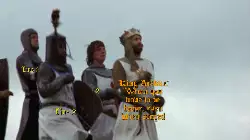King Arthur: When you have to be brave, even when scared meme
