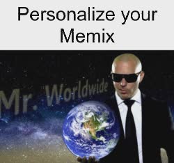 Mr. Worldwide Holds Globe In Hand 