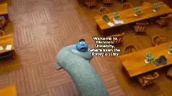 Welcome to Monsters University, where even the library is scary meme